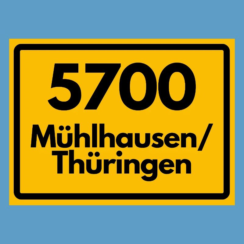 OLD POSTCODE 5700 MÜHLHAUSEN THURINGIA
