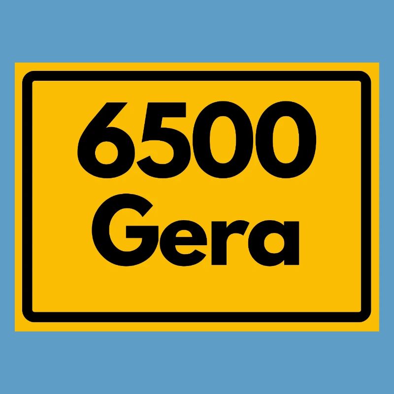 Alte Postleitzahl 6500 Gera, Thüringen, PLZ