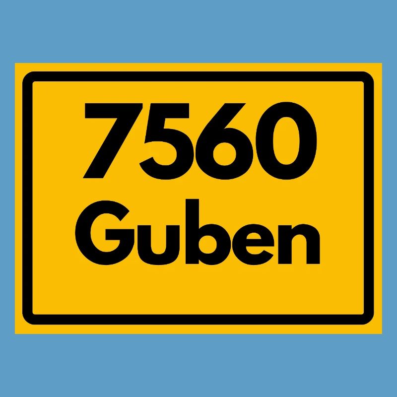 ANCIEN CODE POSTAL RETRO 7560 GUBEN