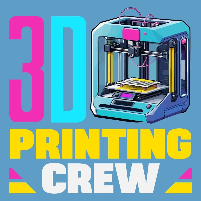 Équipe de robotique spatiale d’impression 3D Crew Maker Drôle