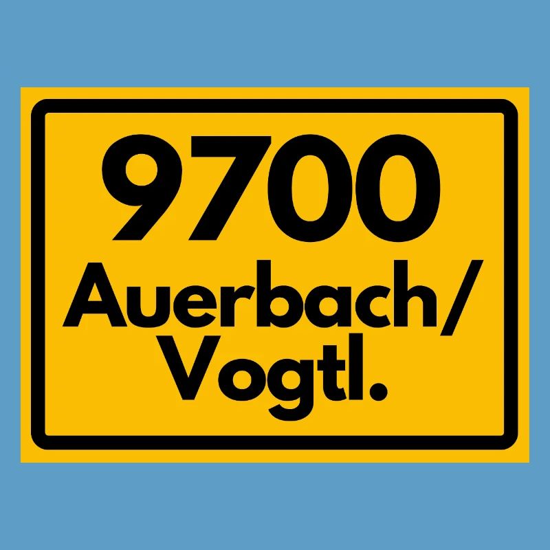 OLD POSTCODE 9700 AUERBACH/VOGTL. SAXONY