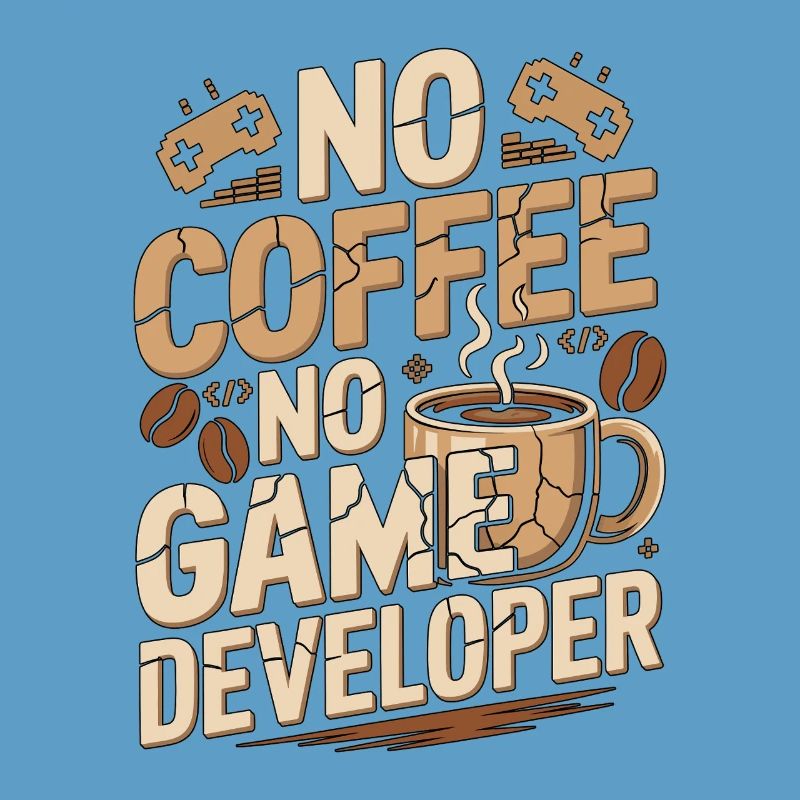 Game Developer No Coffee Game Coder Coffee Lover