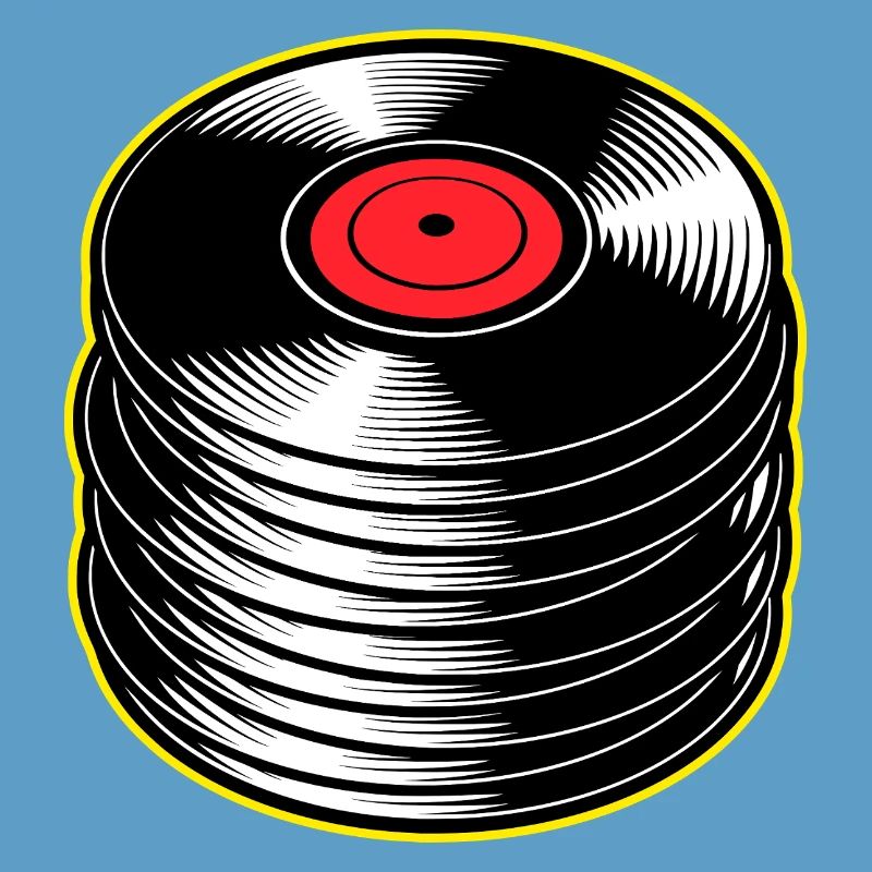 Stack d’albums vinyles