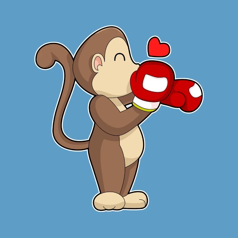 Monkey Boxer Gants de boxe Boxe Boxe