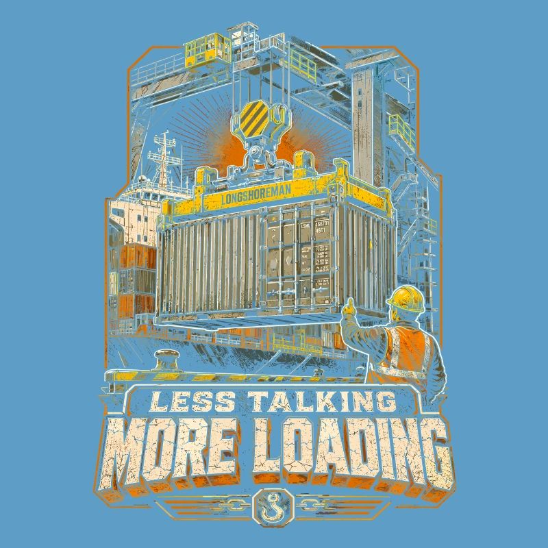 Dock Workers Less Talking More Loading