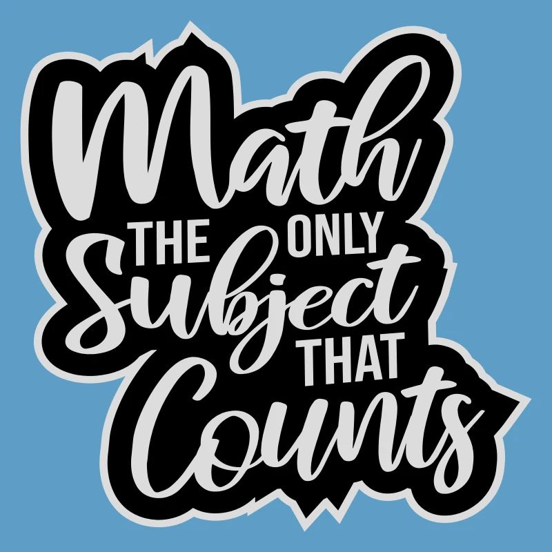 Math The Only Subject That Counts Nerd Mathe Logo