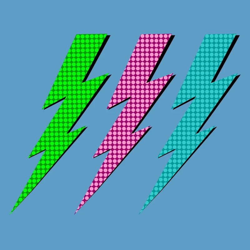 Drei Blitze