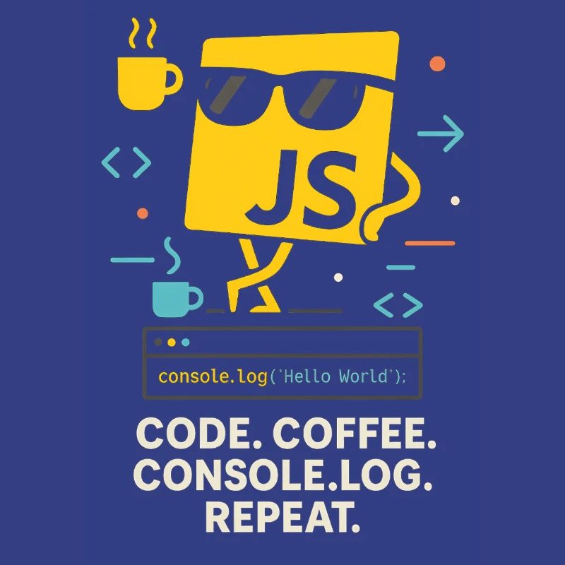 Code Coffee Console.log Repeat JavaScript Programm