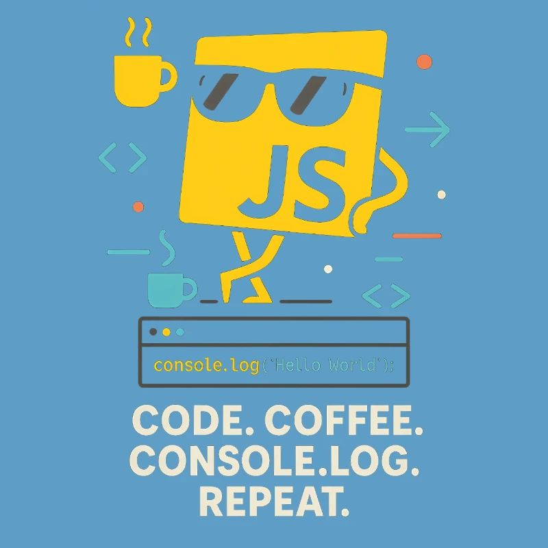 Code Coffee Console.log Répéter le programme JavaScript