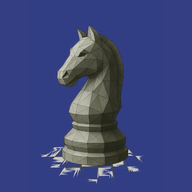 Conception du cavalier d’échecs à faible polygonisme