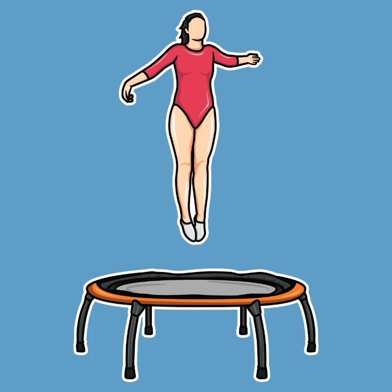 Trampolin Mädel