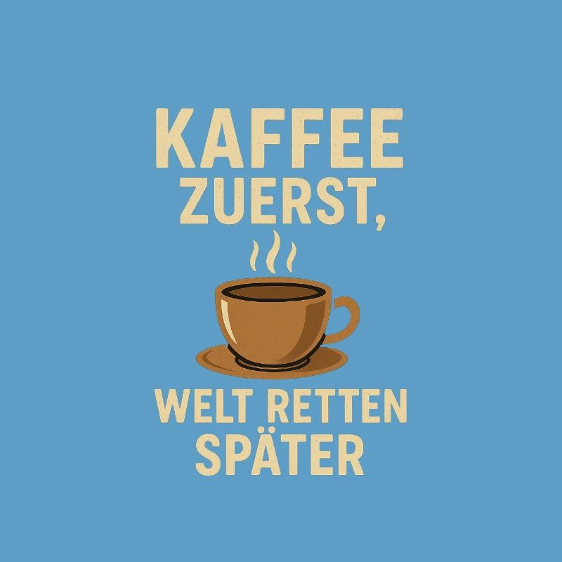 Coffee first, save the world later