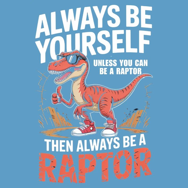 always be yourself unless you can be a raptor