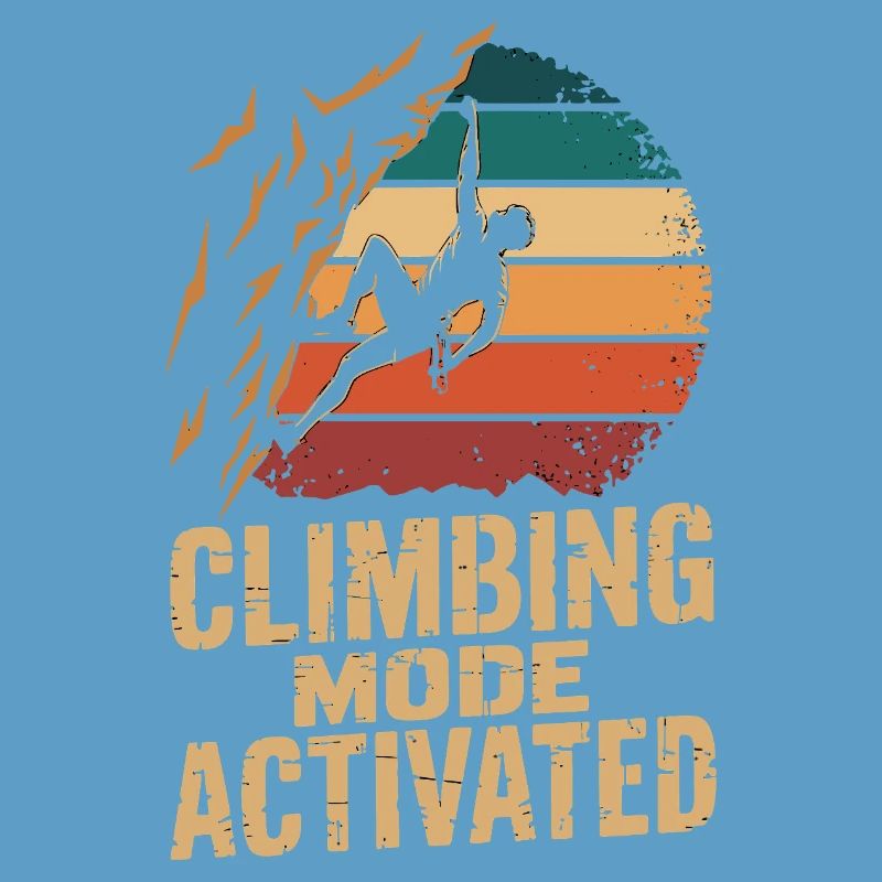 Mode escalade activé Klettern Boulder Retro