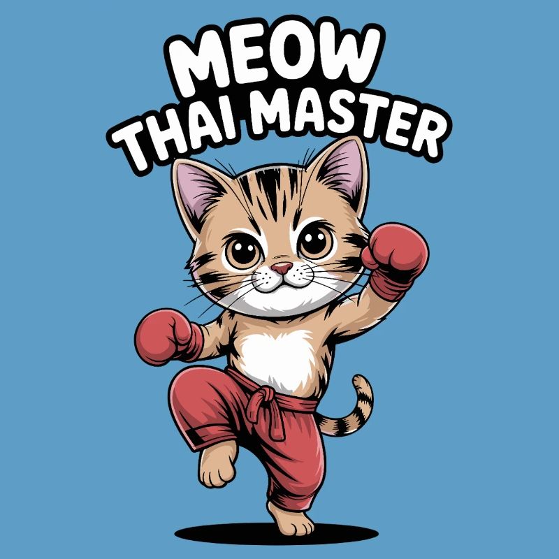 Kitten Karate Master Design