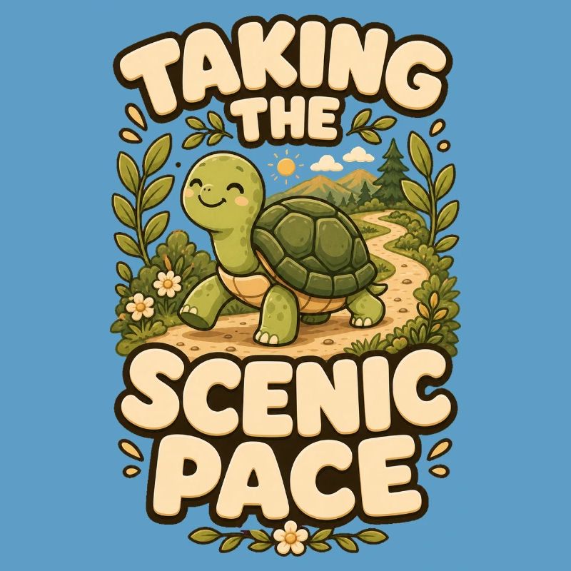 Taking The Scenic Pace Schildkröte