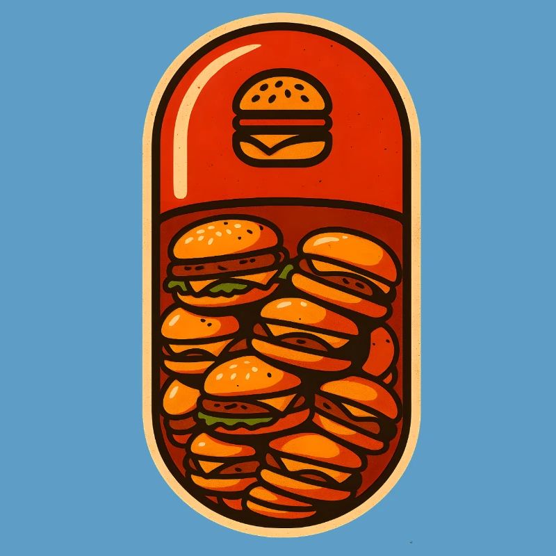 Drôle de hamburger Stack Lover Design