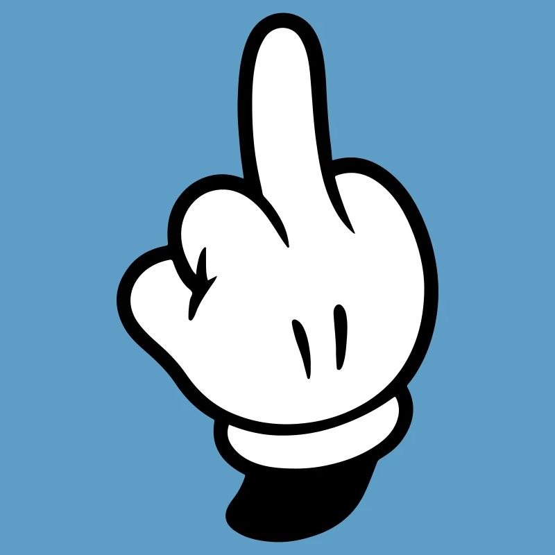 Mittelfinger Hand Comic