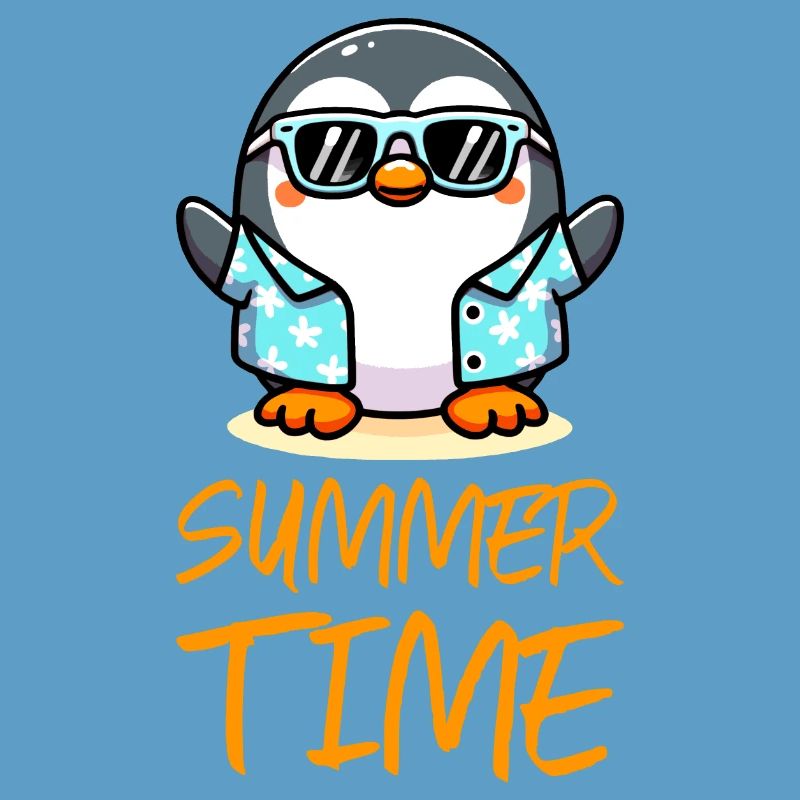 Pinguin Sommerzeit