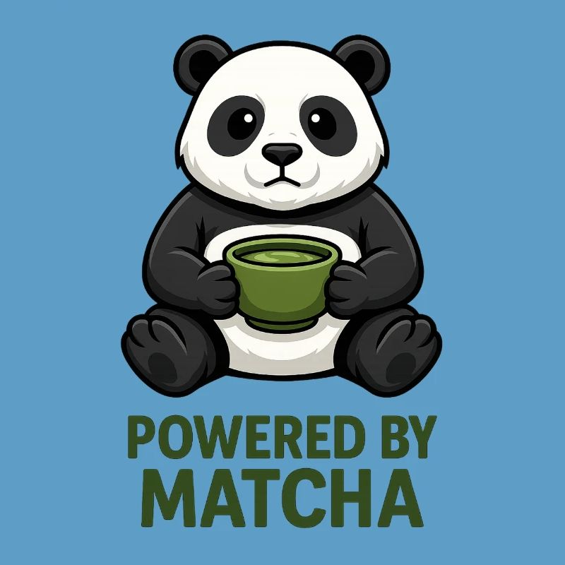 Panda with Matcha Mug