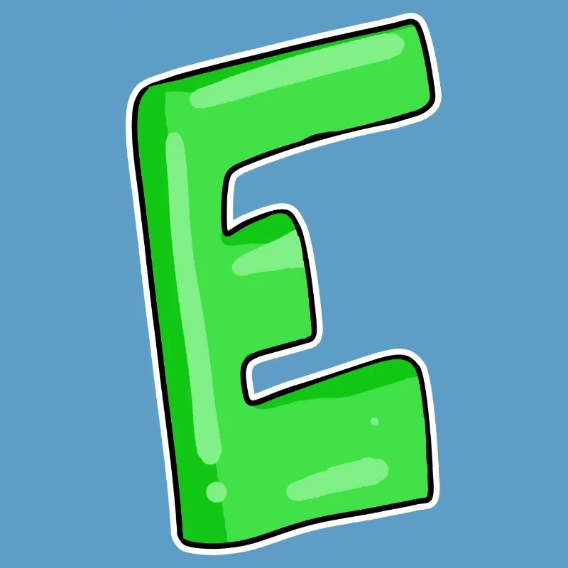 Letter E Initial point