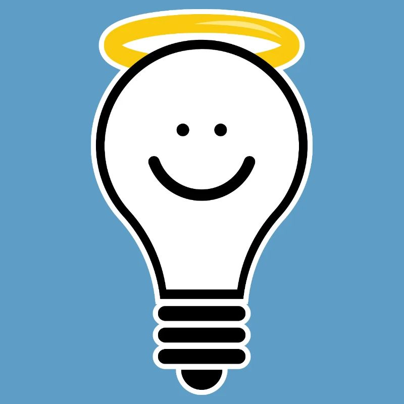 Light bulb with halo – creative light moti