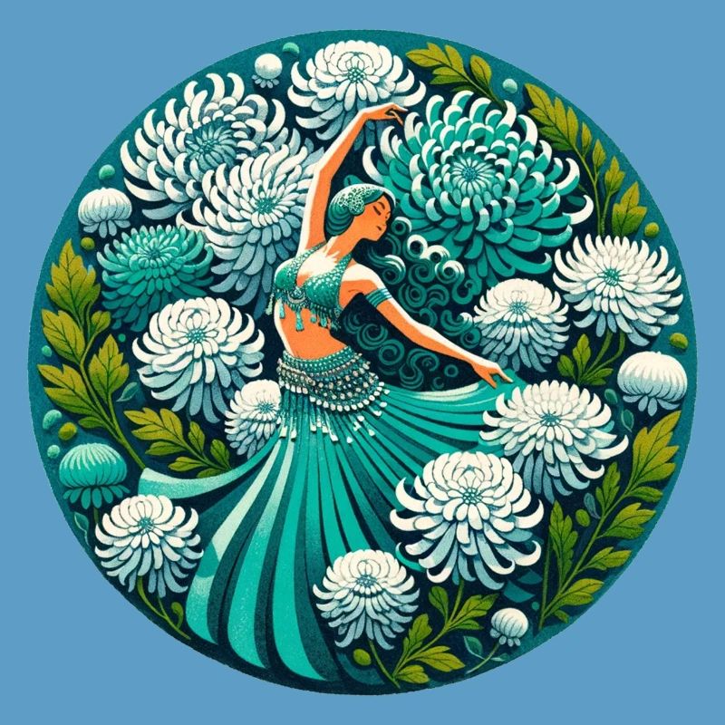 Teal Belly Dancer