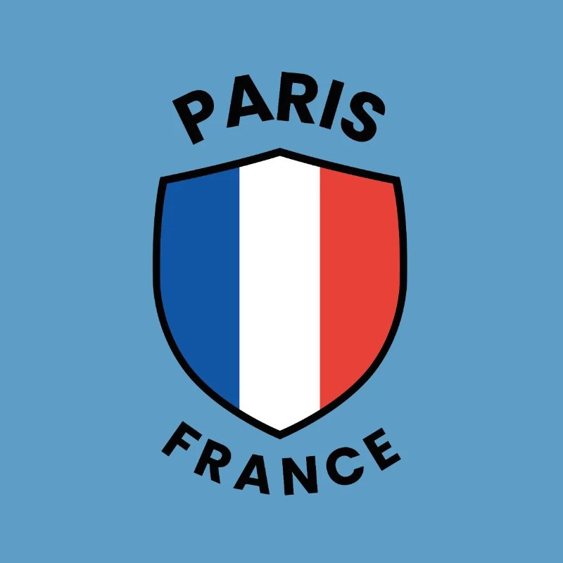 Conception du drapeau de Paris sur le bouclier