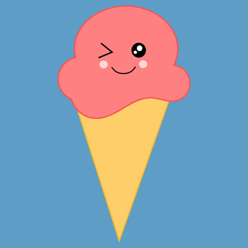 Eis Eiscreme Erdbeereis