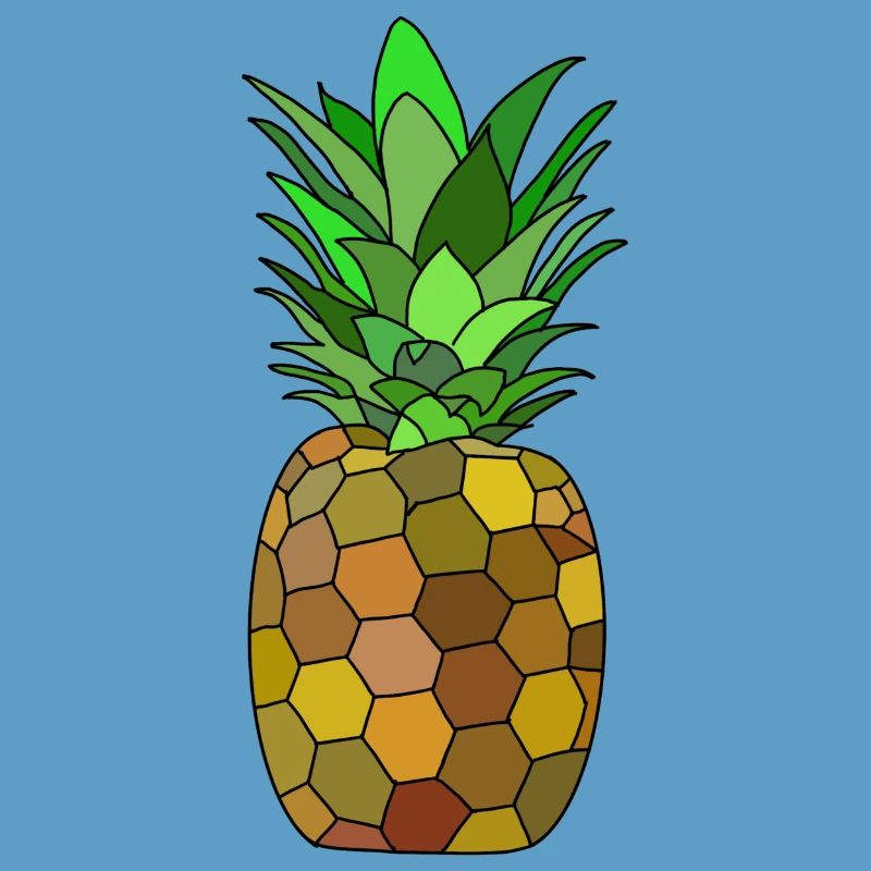 Geometric pineapple design