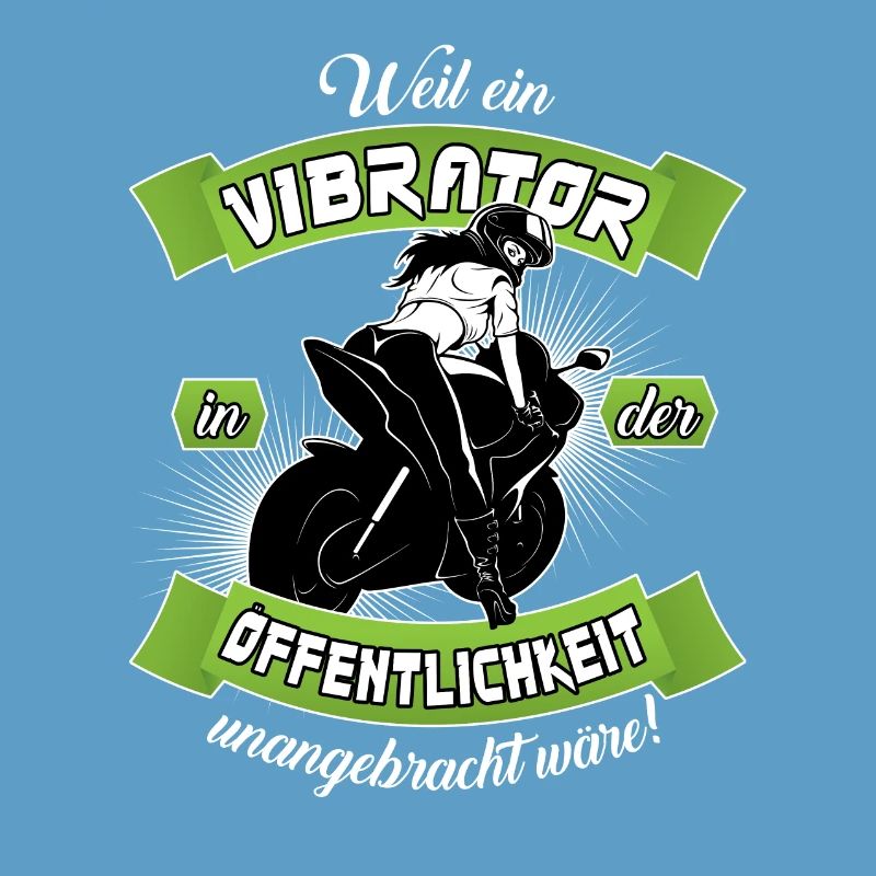 Bikergirl mit Vibrator