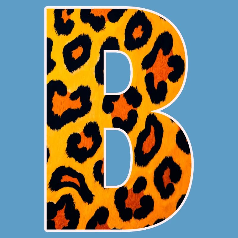 Monogramme LeopardB en look léopard