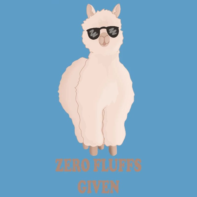 Zero Fluffs Given – Fluffiges Alpaka mit Sonnenbri