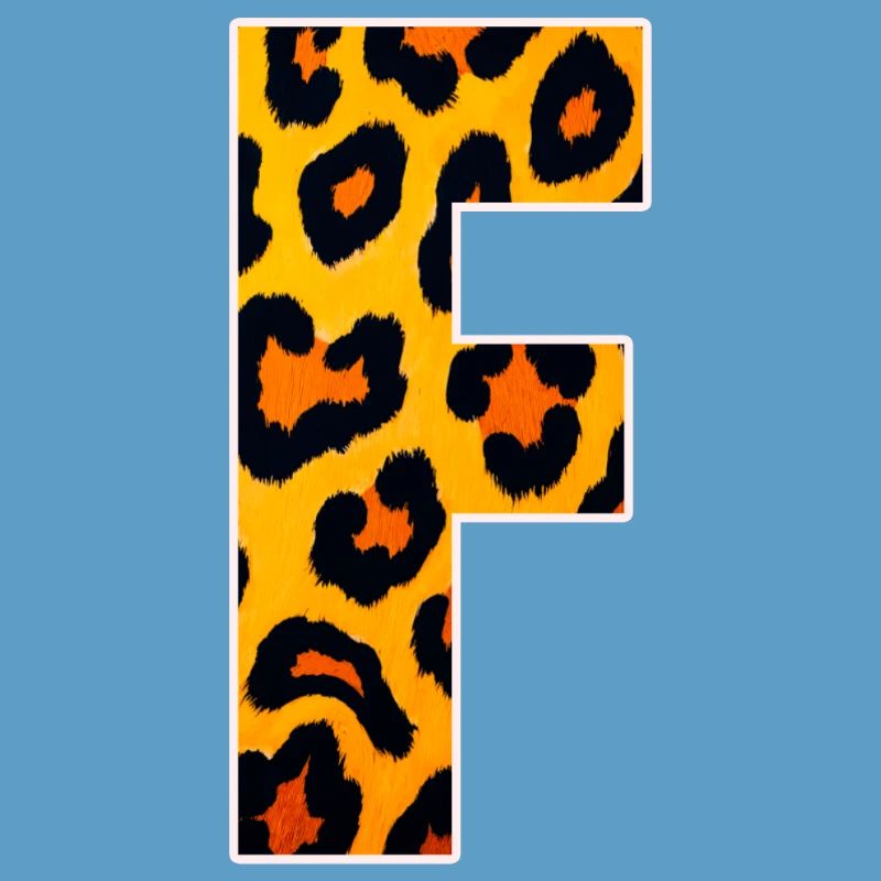Leopard Effect Fire Orange Pattern
