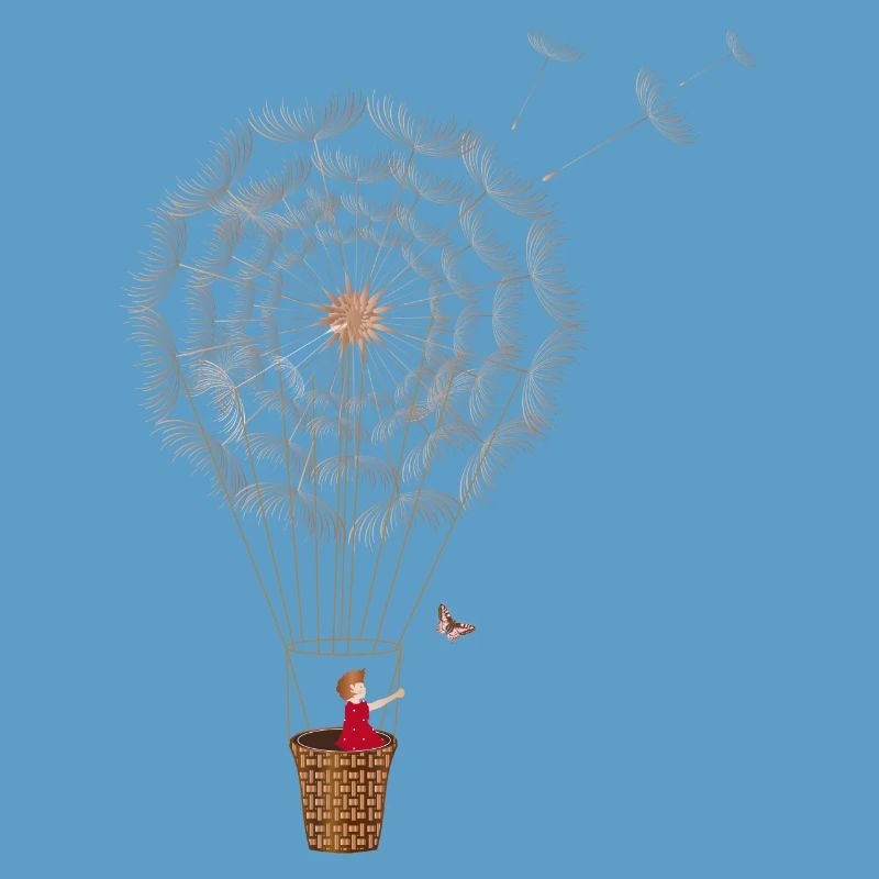 fanciful dandelion balloon