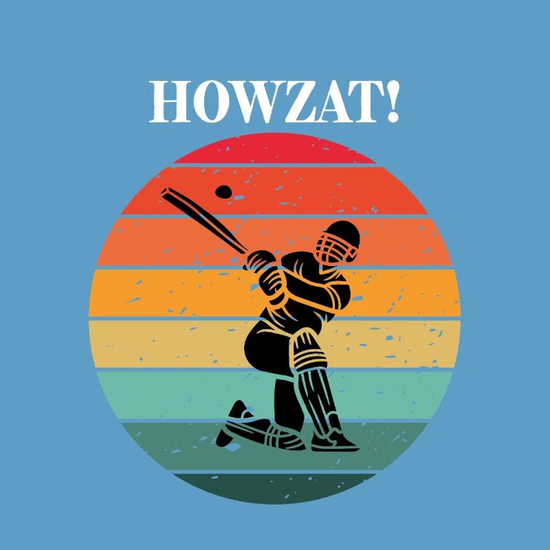Cricket Batsman at Sunset