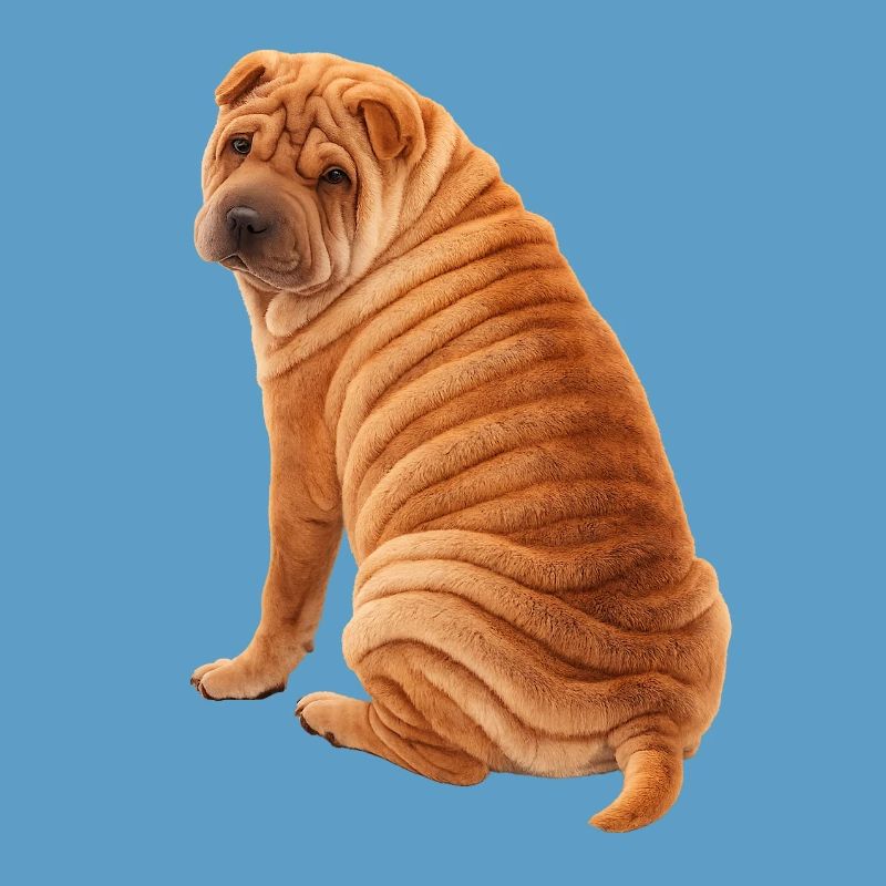 Sitzende Shar Pei