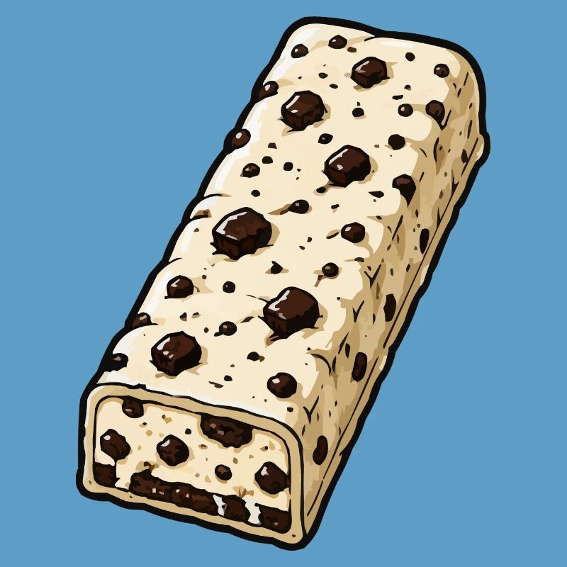Chocolate Bar with Chocolate Chip Pattern
