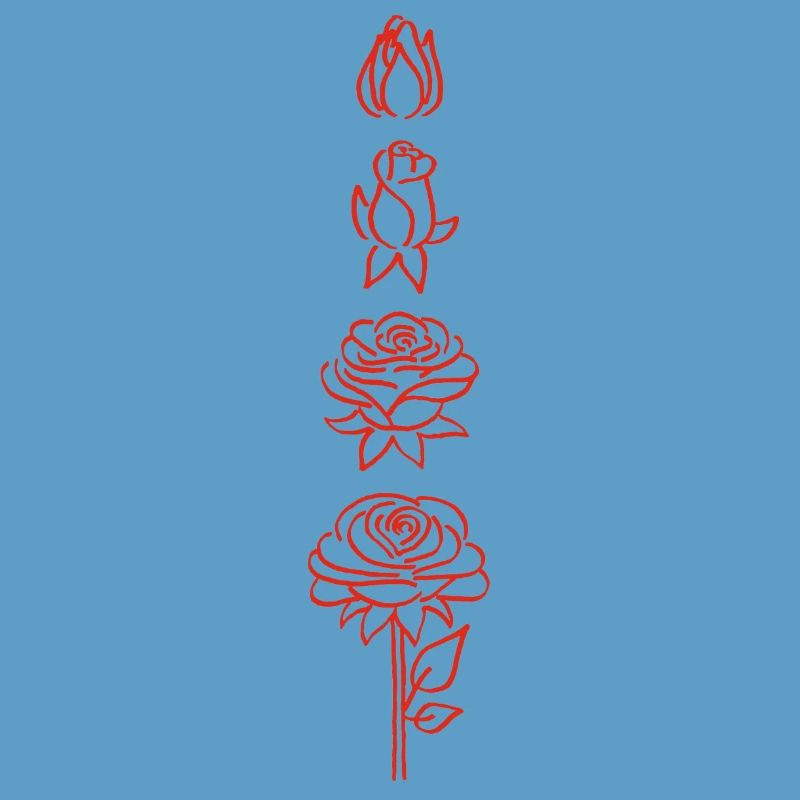 éclosion d'une fleur rouge