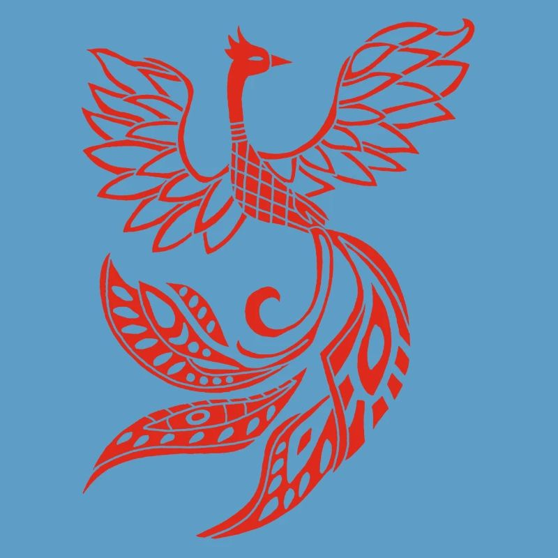 Roter Phönixvogel