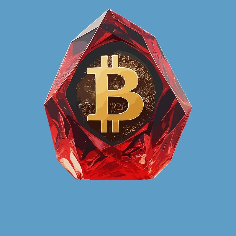 Bitcoin Crystal Design for Custom Printing