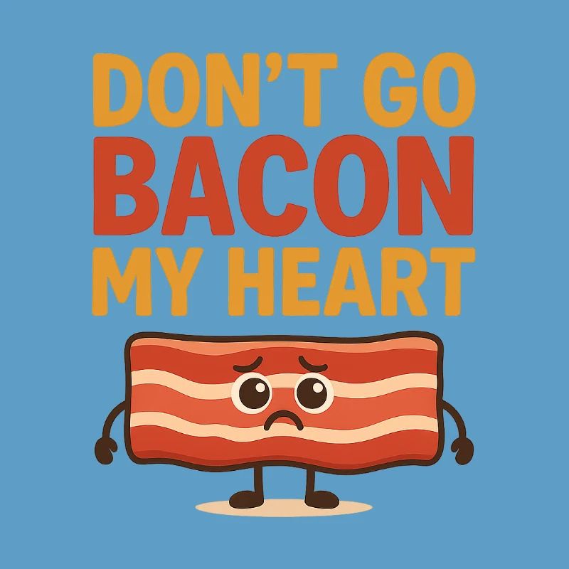 Bacon Heart Graffiti Design