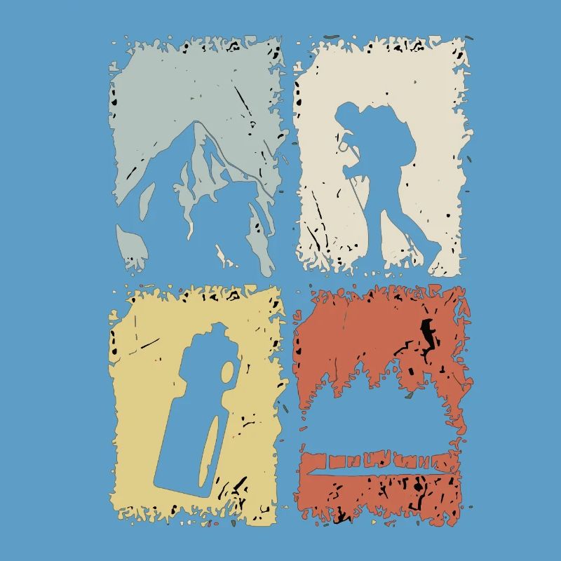 Four Panel Silhouette Grunge
