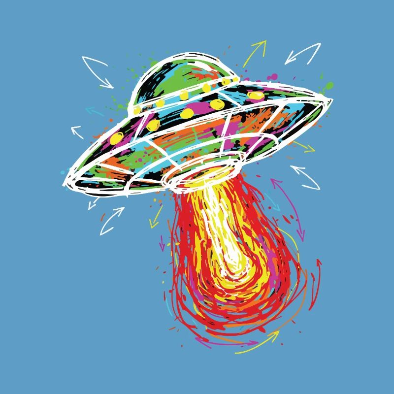 UFO Space Scribble Scribble Color