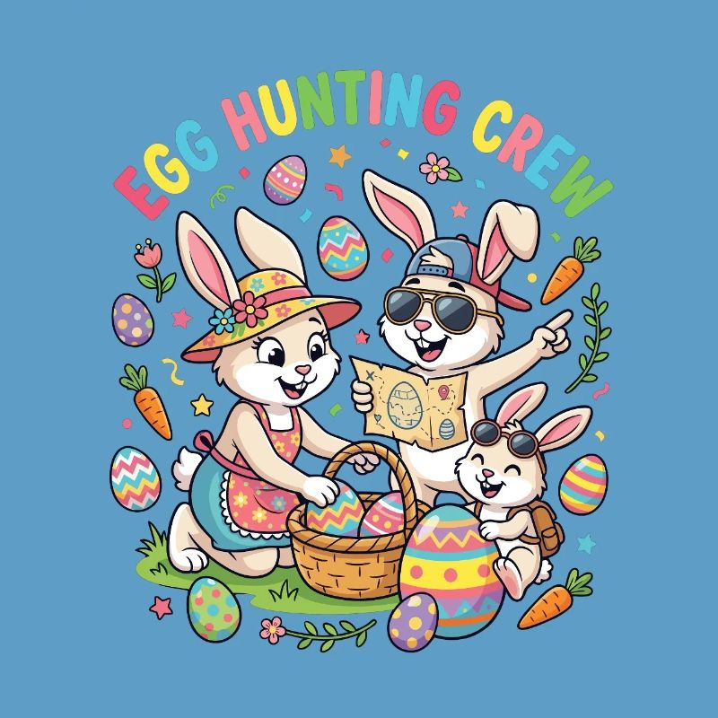 Famille Hoster Bunny - Collecteur d’œufs
