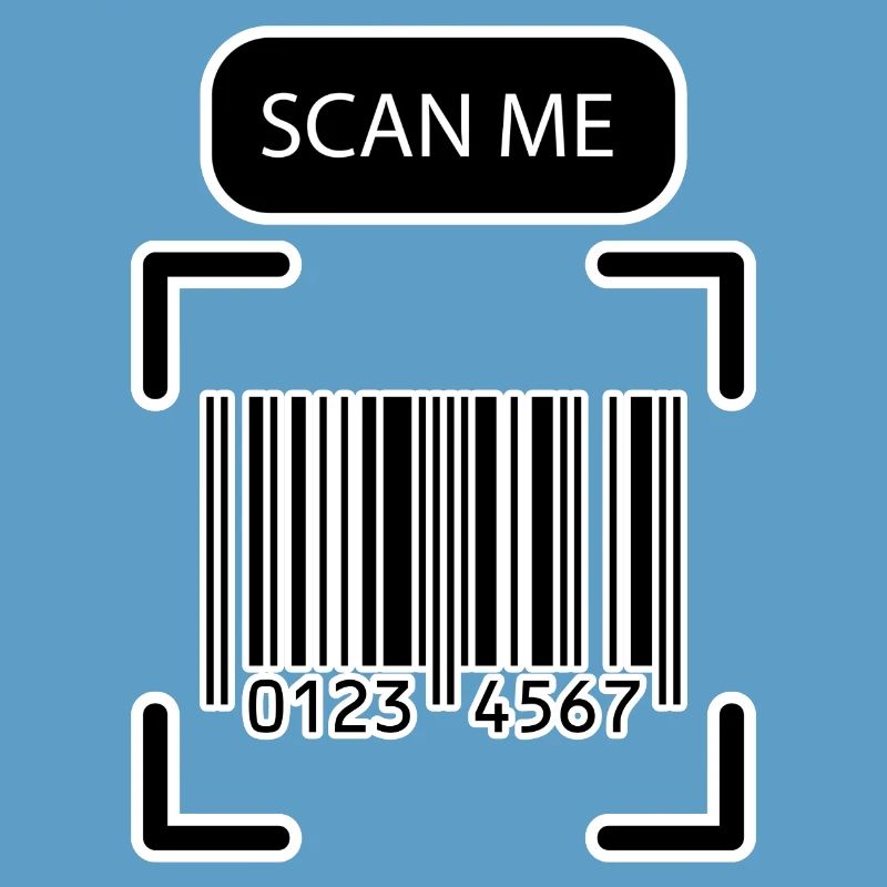 SCAN ME Barcode Lustiges Design