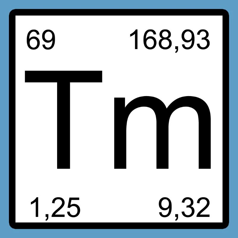 Conception des éléments de thulium