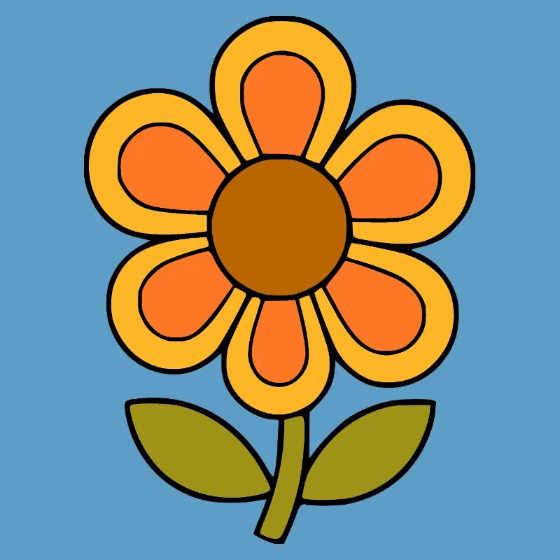 70s flower pattern retro flowerpower