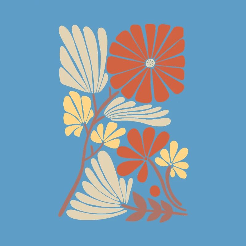 Boho Blumen Muster
