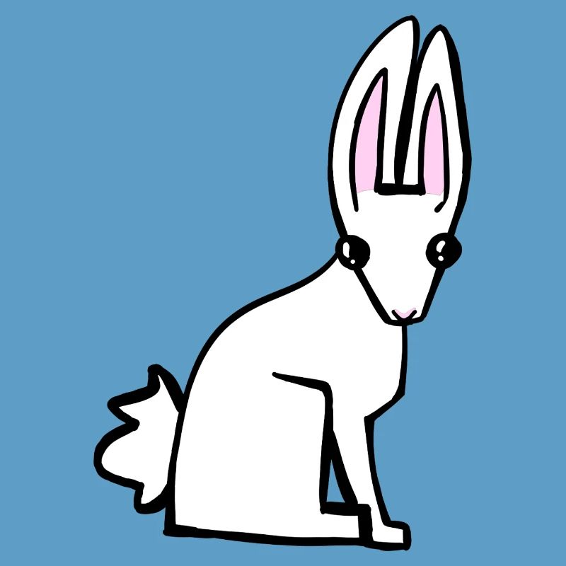 Weißer Hase